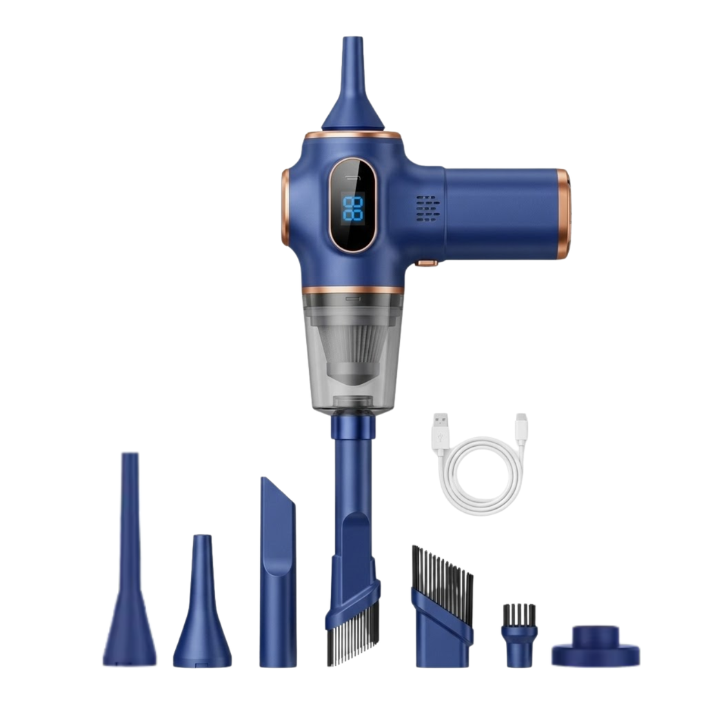 Handheld Cordless Car Vacuum Cleaner 60W High Power Pet Hair Suction Portable Hoover