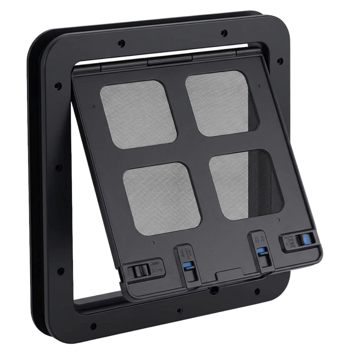 Magnetic Screen Pet Door for Cats and Dogs with Secure Locking System for Screen Doors