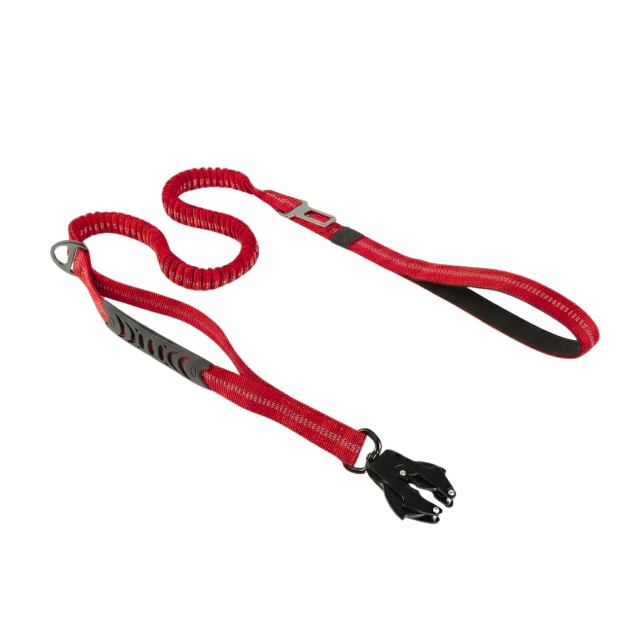 Tactical Bungee Dog Leash with Shock Absorbing Lead and Dual Padded Control Handles