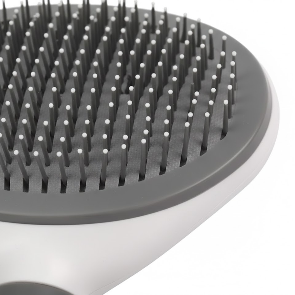 Self-Cleaning Slicker Brush Stainless Steel Pet Grooming Shedding Comb for Dogs Cats