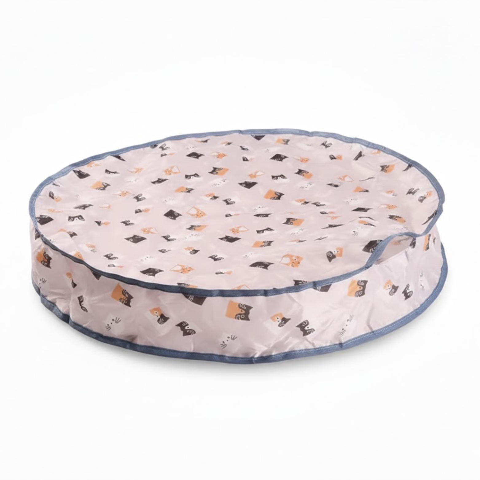 Interactive Motion Activated Cat Toy Ball with Hide and Seek Cloth Pouch Cover