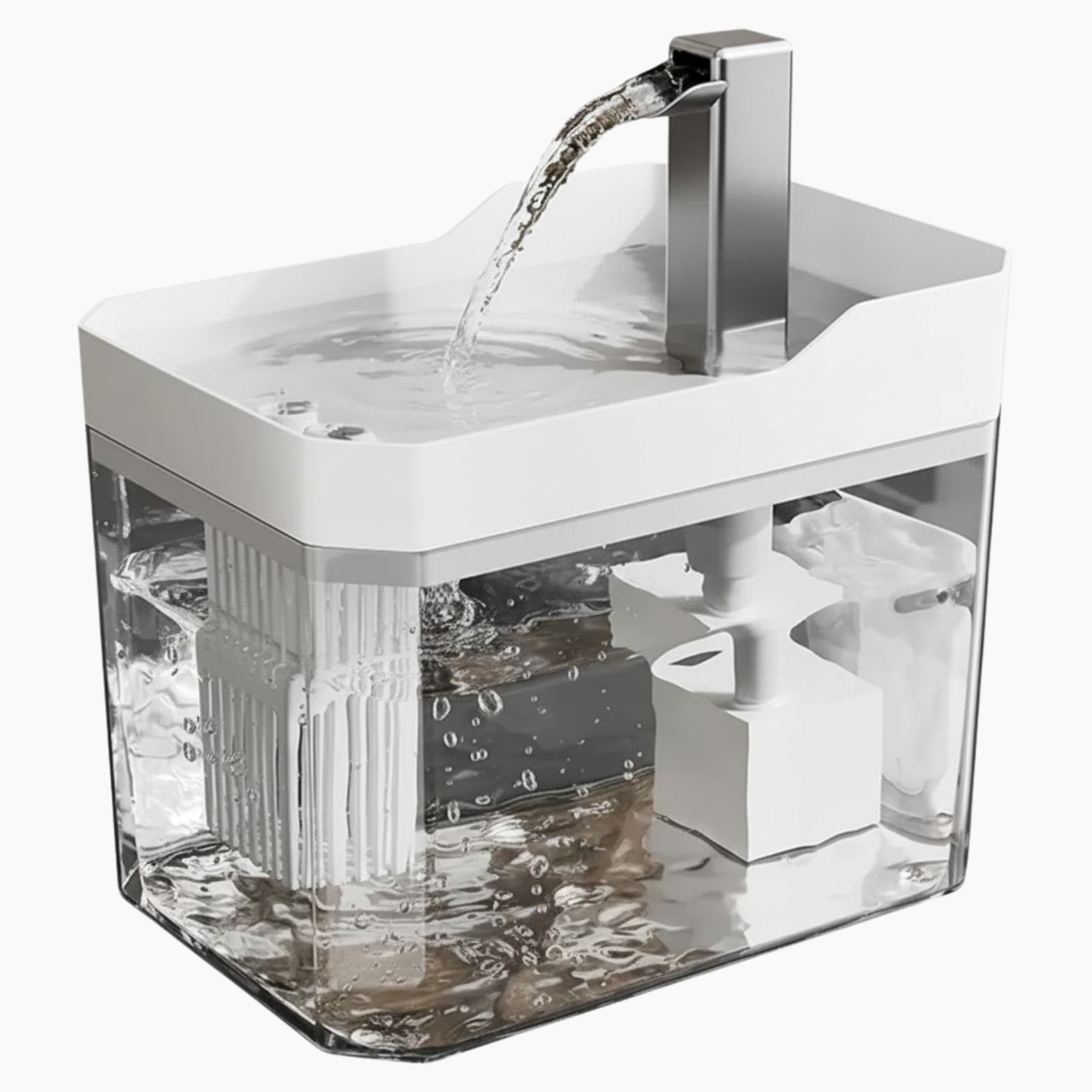 Transparent Pet Water Dispenser Automatic Circulating Drinker