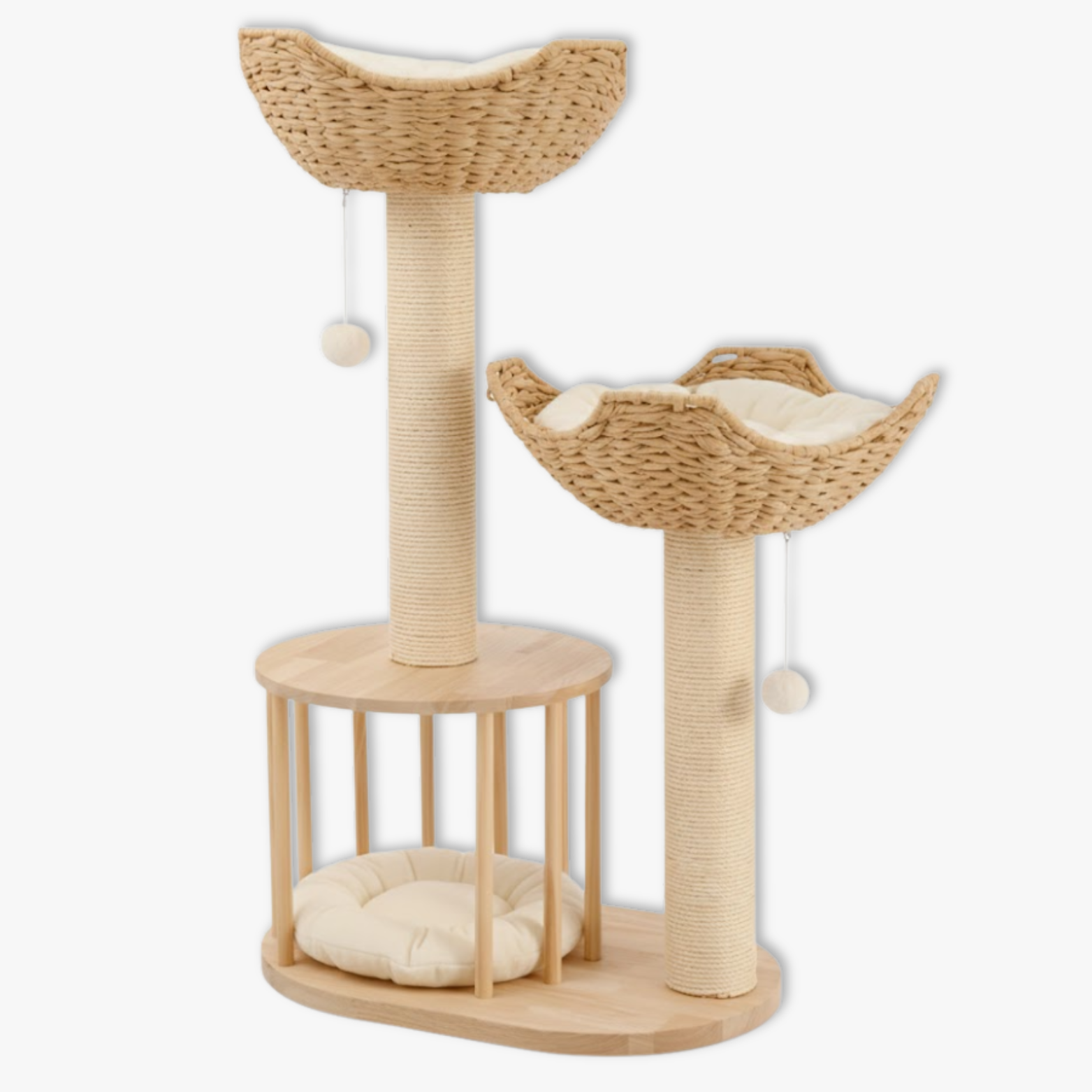Cat Tree Padded Plush Perches Kitten Condo Sisal Rope