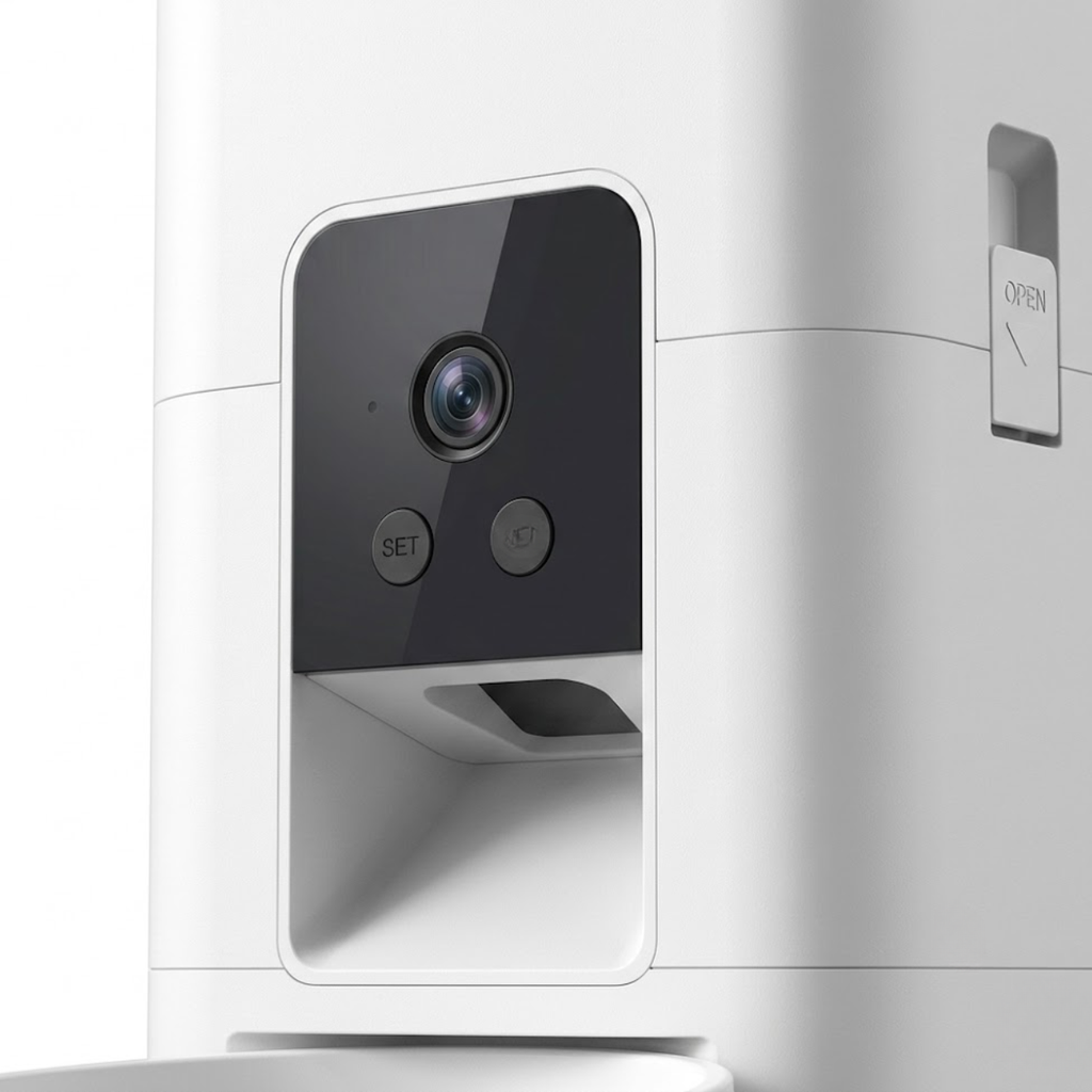 Automatic Pet Feeder with Wi-Fi Camera and Remote App Control for Cats and Dogs