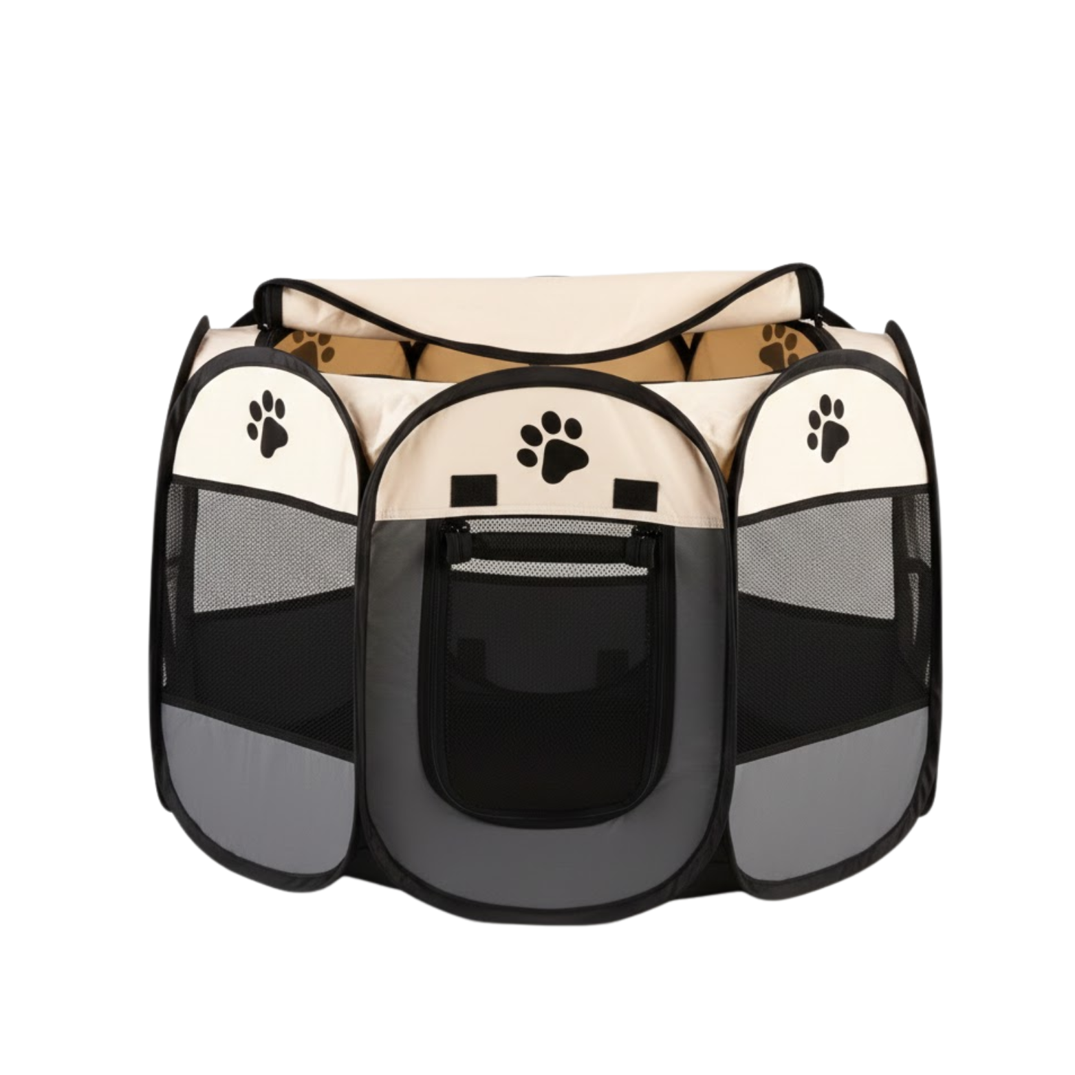 Foldable Pet Playpen Portable Octagonal Dog Exercise Pen for Indoor Outdoor Use