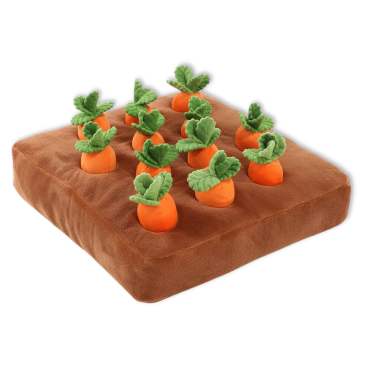 Dog Carrot Plush Toy Interactive Puzzle Non-Slip Nosework