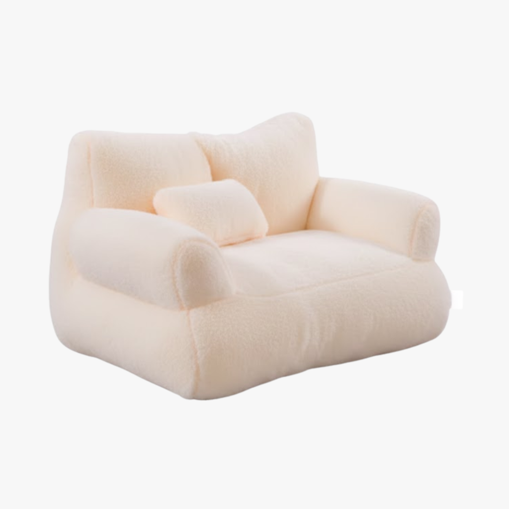 Cat Bed Dog Beds Easy Clean Soft Kitten Neck Bolster