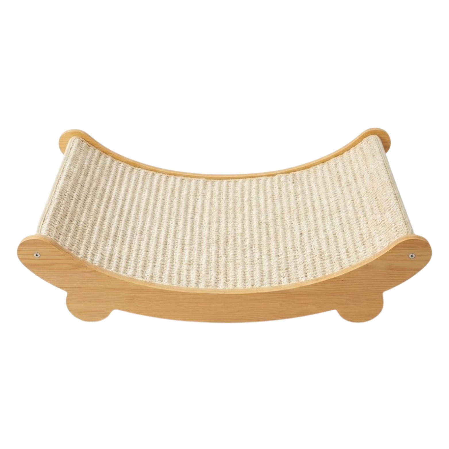 Wooden Cat Scratcher Bed with Sisal Grinding Surface and Detachable Frame