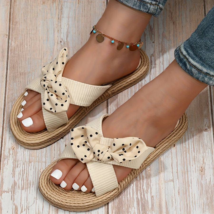 Open toe vacation slides — lightweight textured sole — casual summer wear