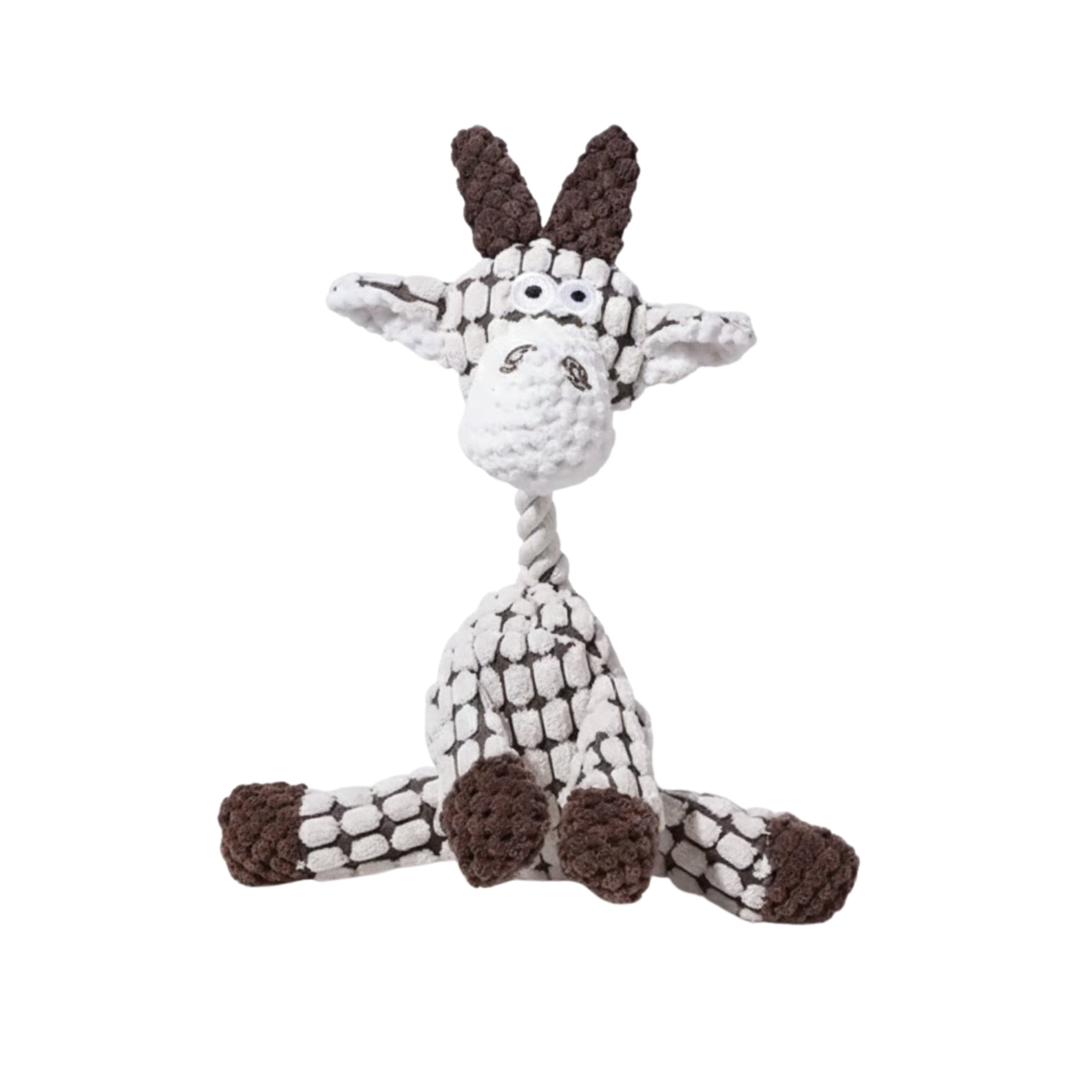 Squeaky Dog Toy Plush Animal Interactive Puppy Chew Toy with Fleece Texture