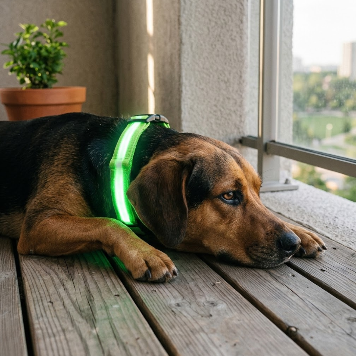 LED Glowing Dog Collar USB Rechargeable Nylon Light Up Pet Safety Harness Adjustable