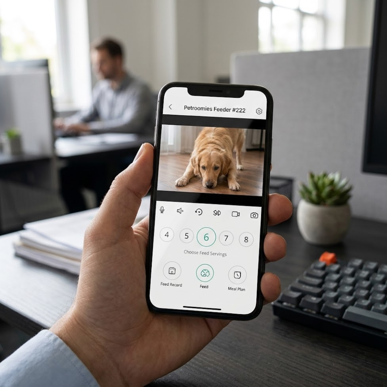 Automatic Pet Feeder with Wi-Fi Camera and Remote App Control for Cats and Dogs