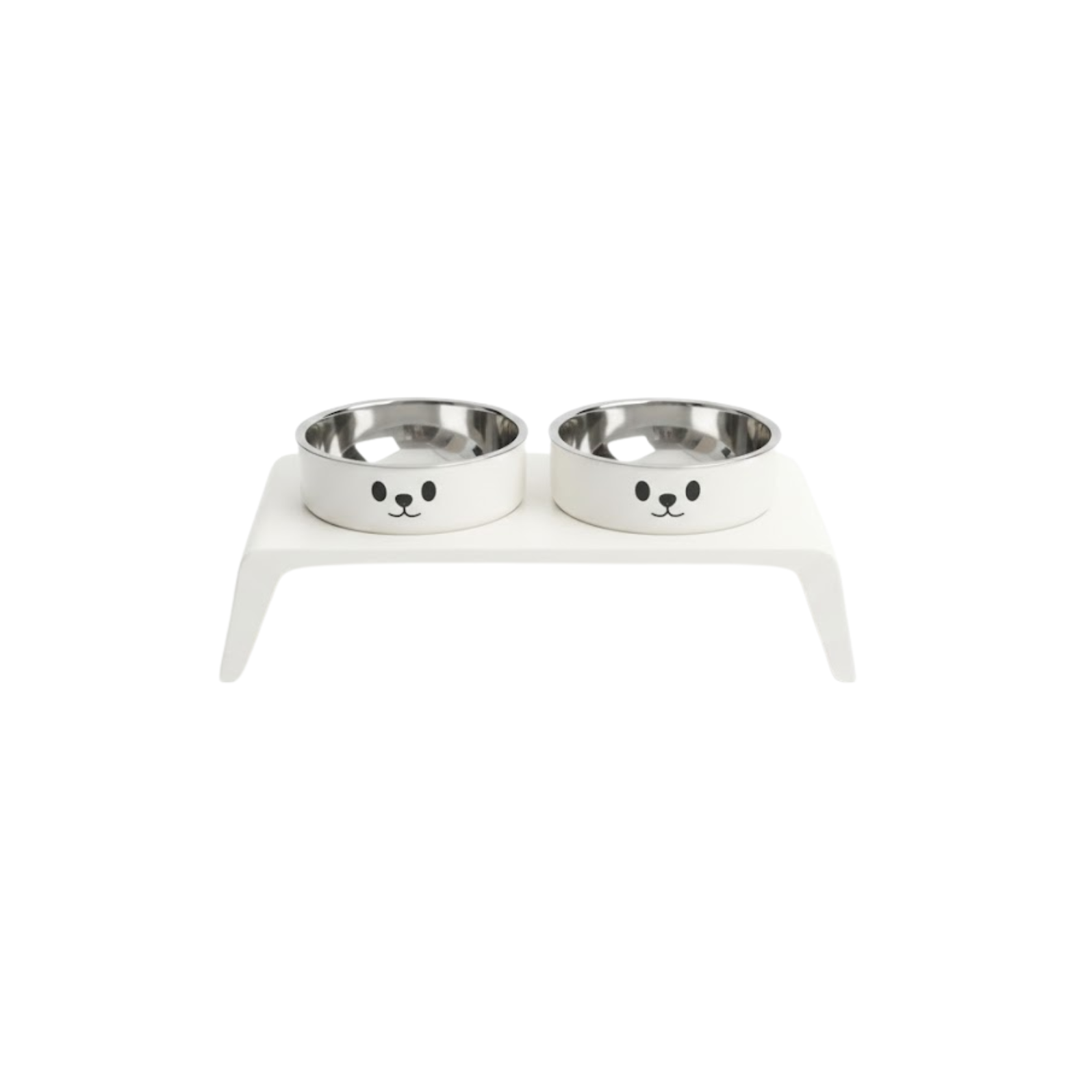 Elevated Dog Bowls Raised Feeder Stand with Double Stainless Steel Food Water Dishes