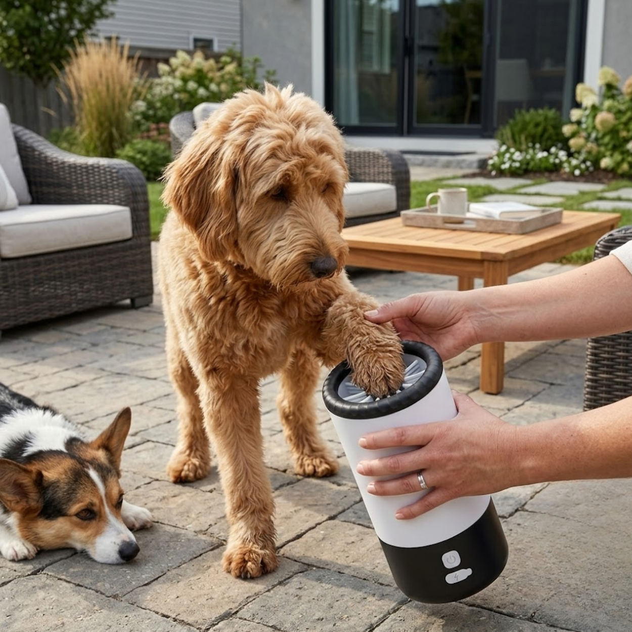 Electric Pet Paw Cleaner Automatic Dog Foot Washing Cup with USB Rechargeable Battery