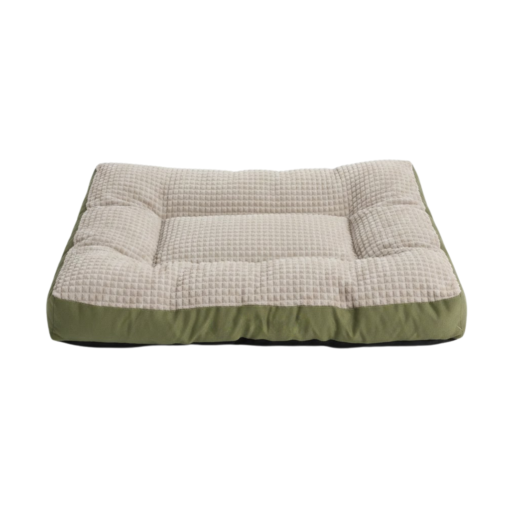 Washable Flannel Pet Bed Cushion with Detachable Soft Fleece Cover for Dogs and Cats