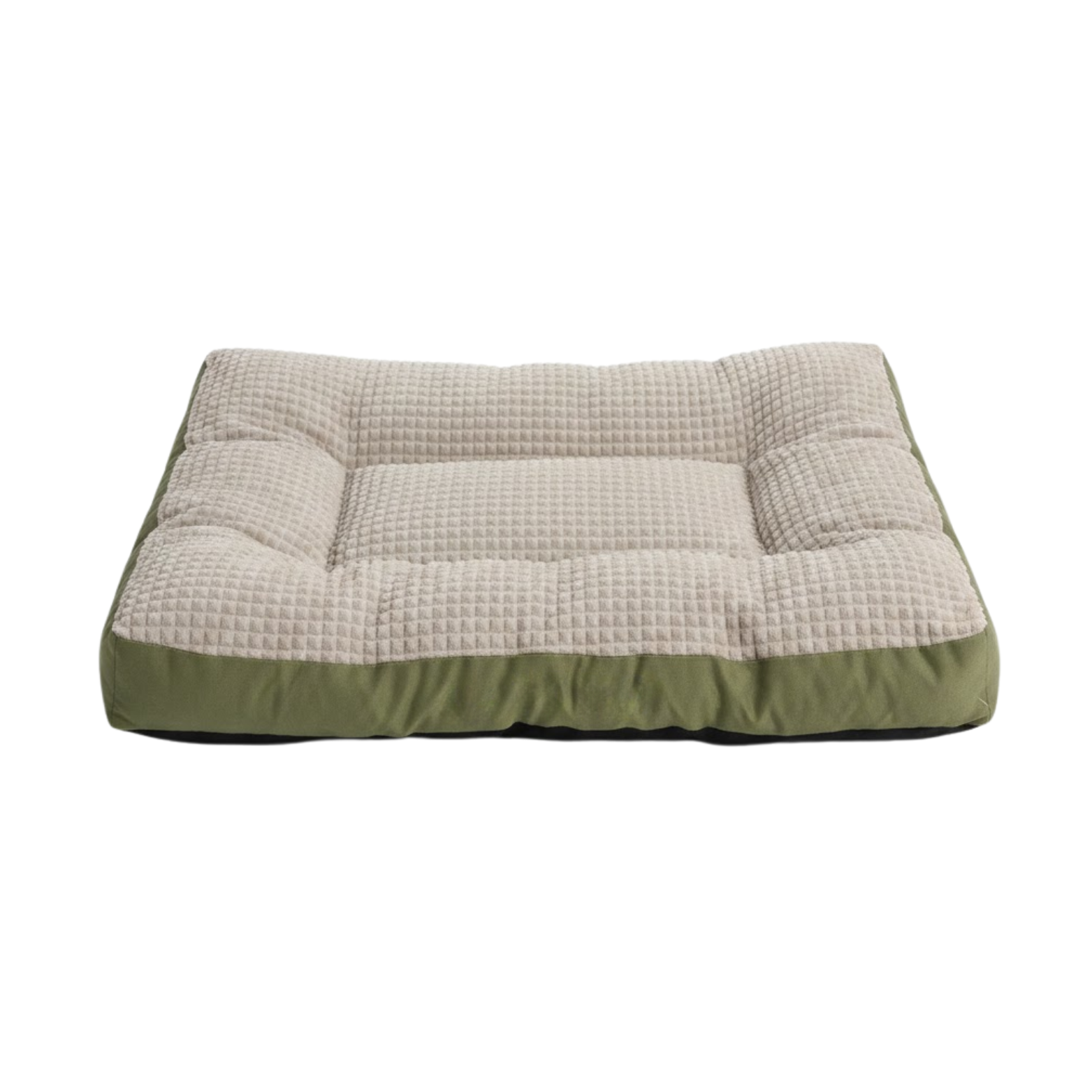 Washable Flannel Pet Bed Cushion with Detachable Soft Fleece Cover for Dogs and Cats