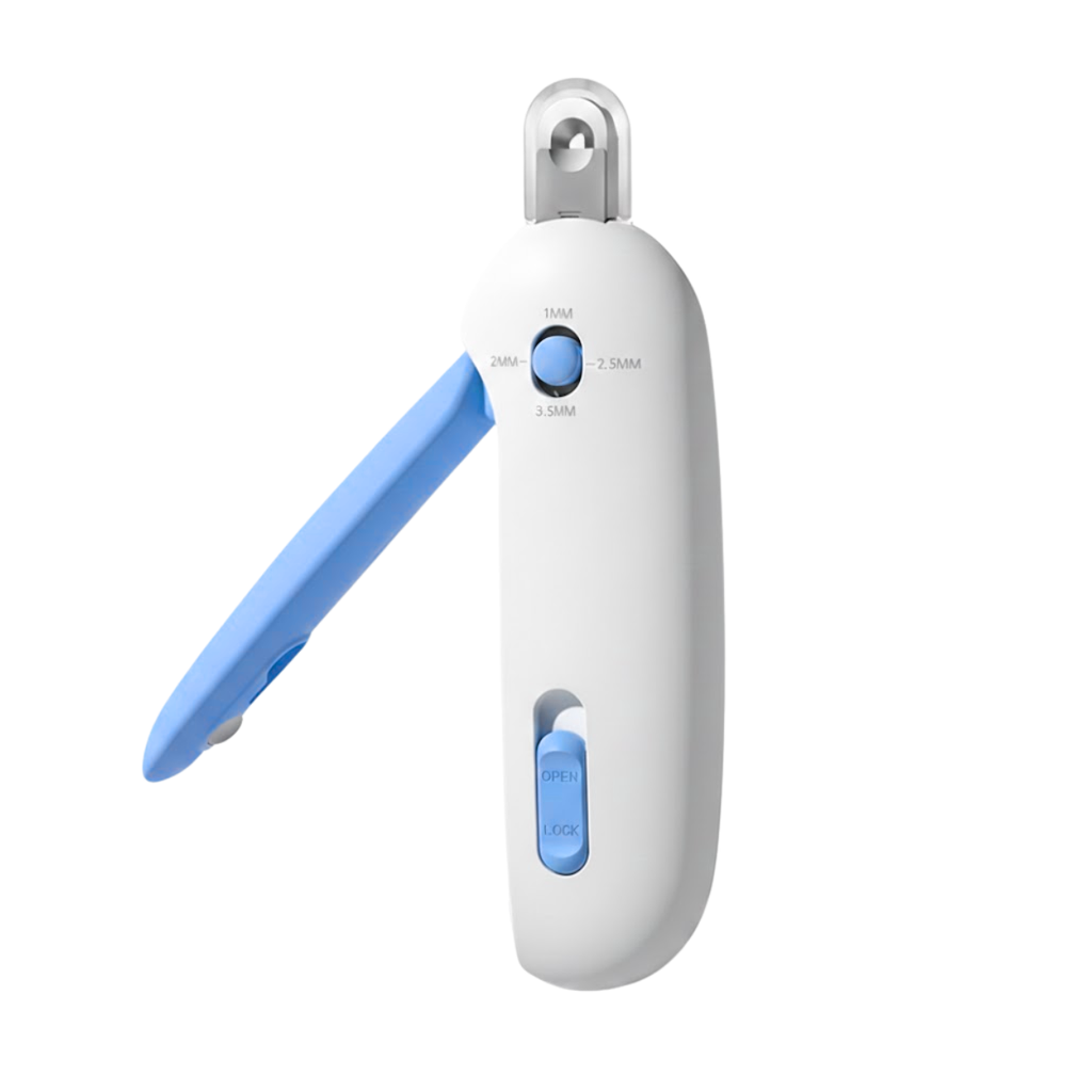 Professional Stainless Steel Pet Nail Clippers with Adjustable Aperture for Cats