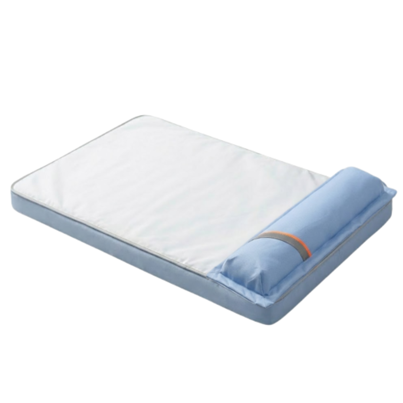 Memory Foam Dog Bed with Heat Dissipation Taffeta Cover and Removable Cooling Pillow