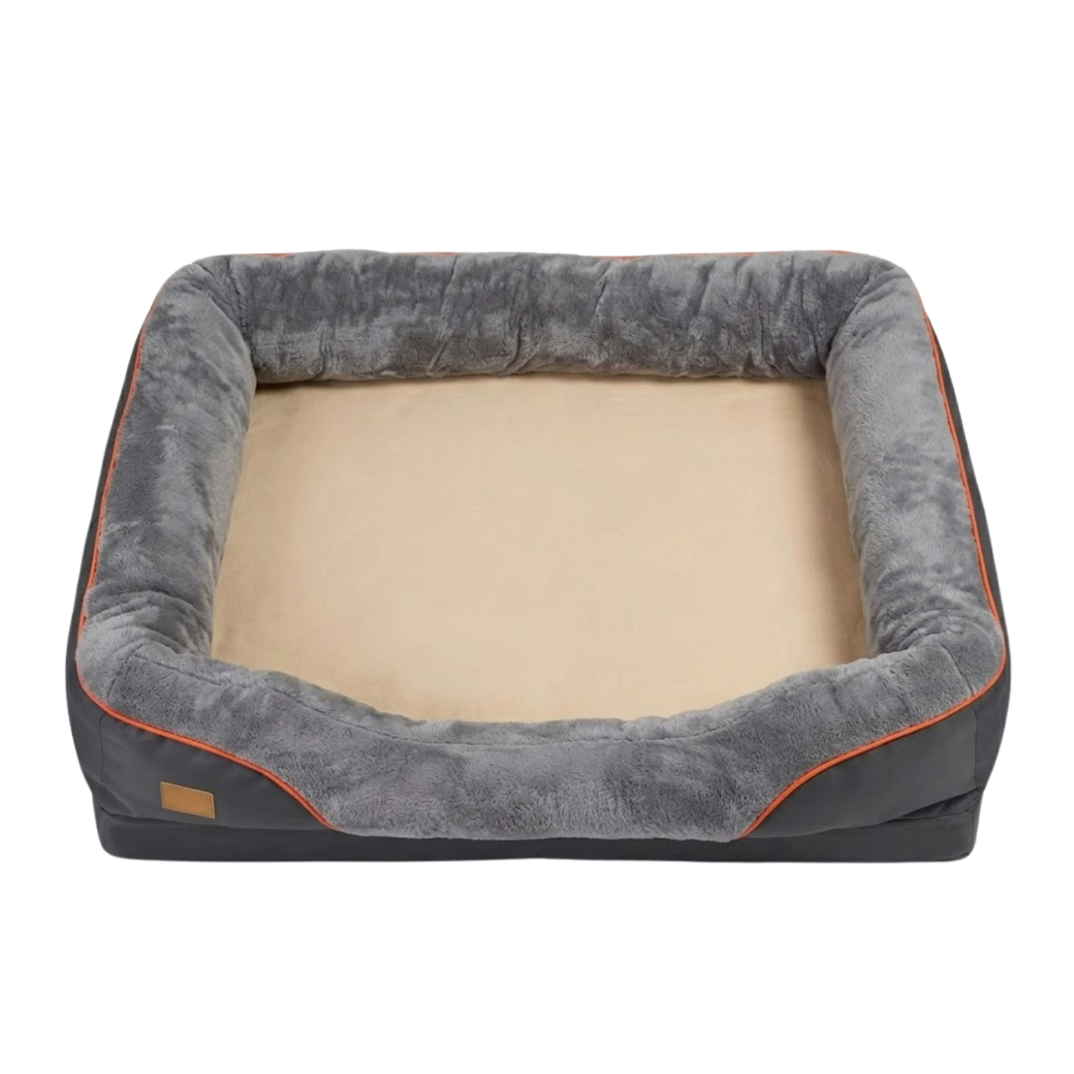 Memory Foam Dog Bed with Cotton Cover Waterproof Mattress and Bolstered Pet Sofa