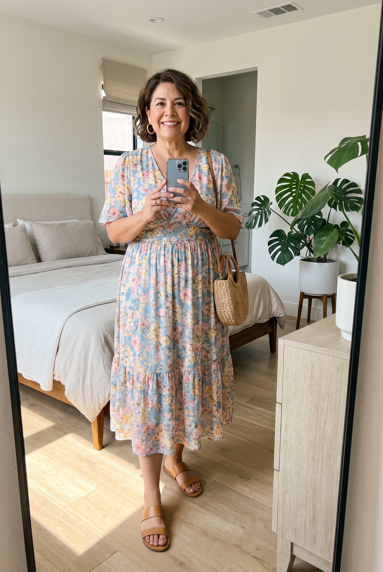 A-Line Cotton Linen Knee-Length Dress – Petroomies