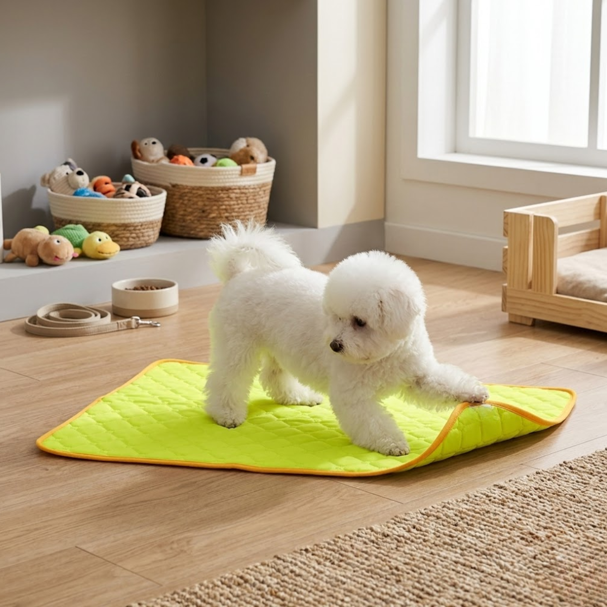 Washable Reusable Dog Pee Pad Absorbent Waterproof Puppy Training Mat for Car Seats