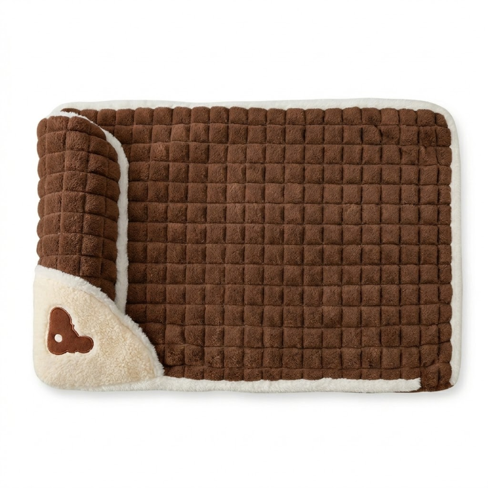 Memory Foam Dog Bed with Removable 100% Cotton Cover Machine Washable Pet Pillow Mat