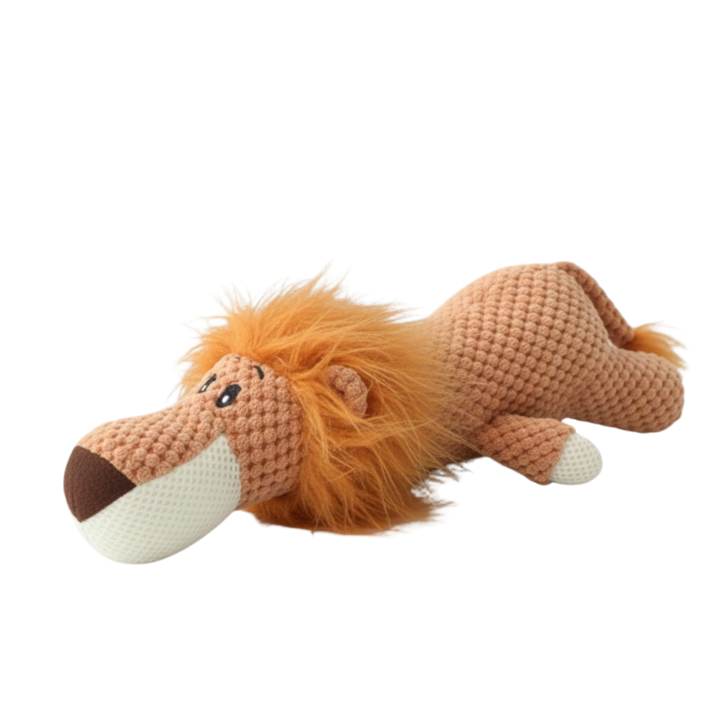 Cute Plush Squeak Dog Chewing Molar Toys