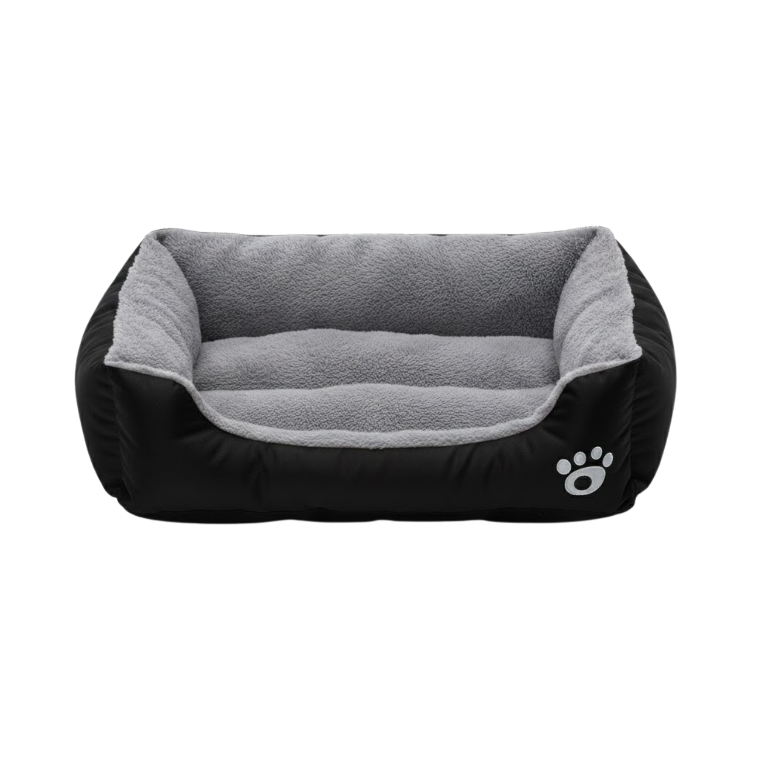 Plush Coral Fleece Dog Bed with Non-Slip Base and Breathable Sleeping Mat