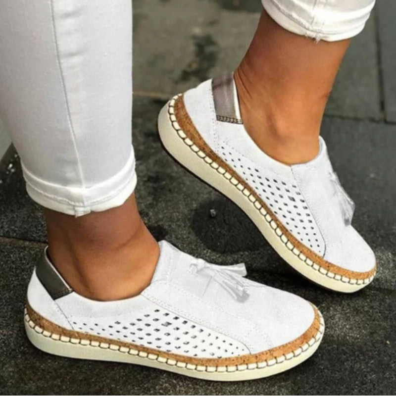 Women’s slip on sneakers — ventilated knit mesh | casual daily wear