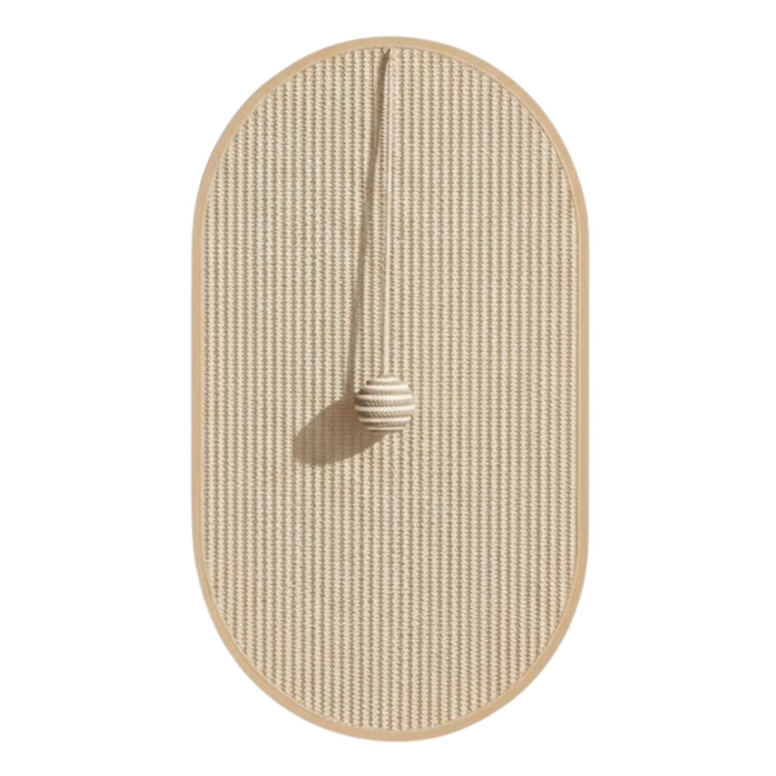 Cat Scratching Pad Wall Mounted Sisal Mat with Hanging Ball Toy for Indoor Cats