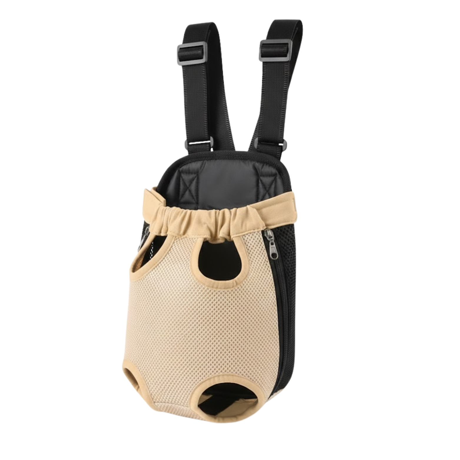 Adjustable Dog Carrier Backpack with Legs Out Design and Breathable Cotton Mesh