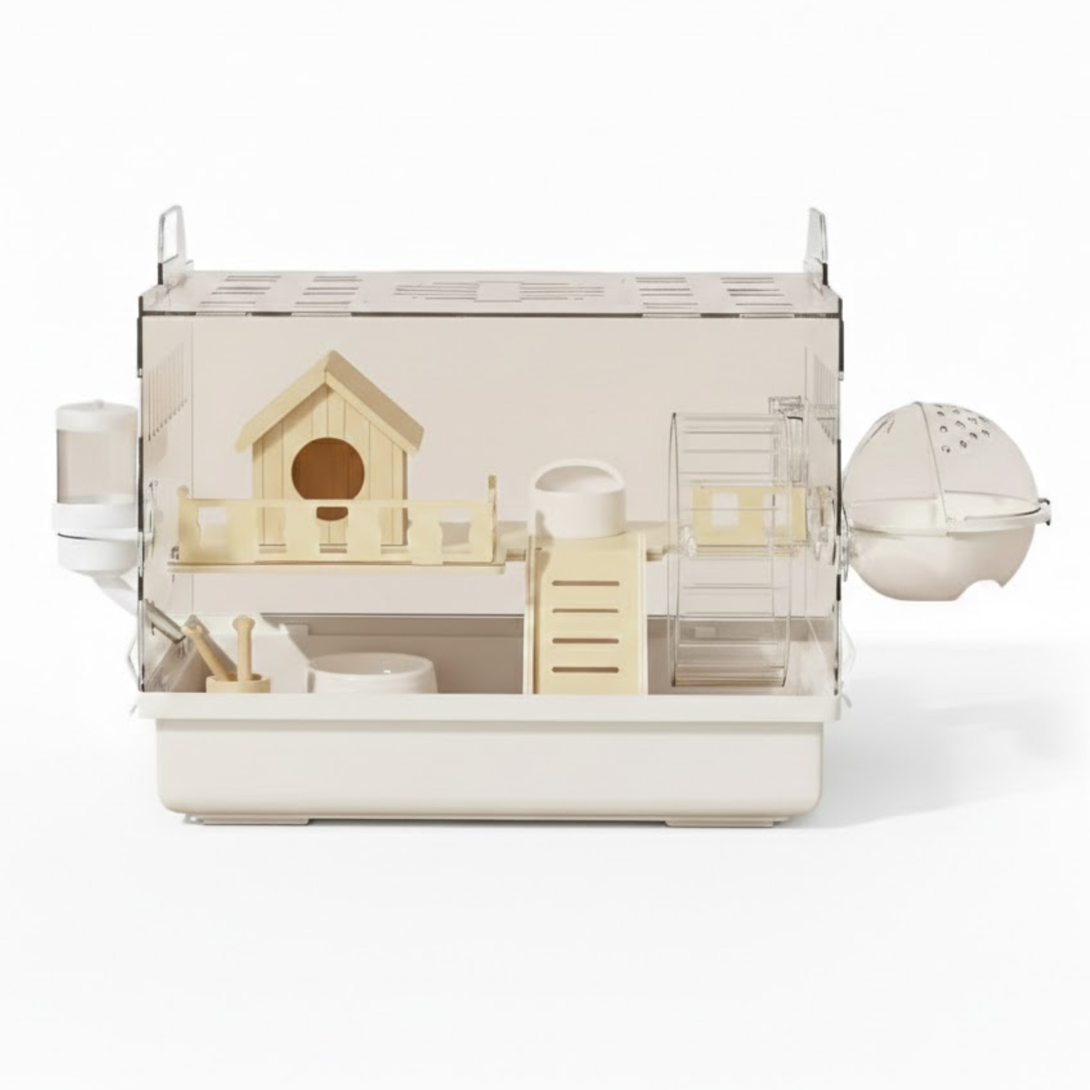 Large Acrylic Hamster Cage Double Tier Transparent Luxury Villa Small Animal Habitat