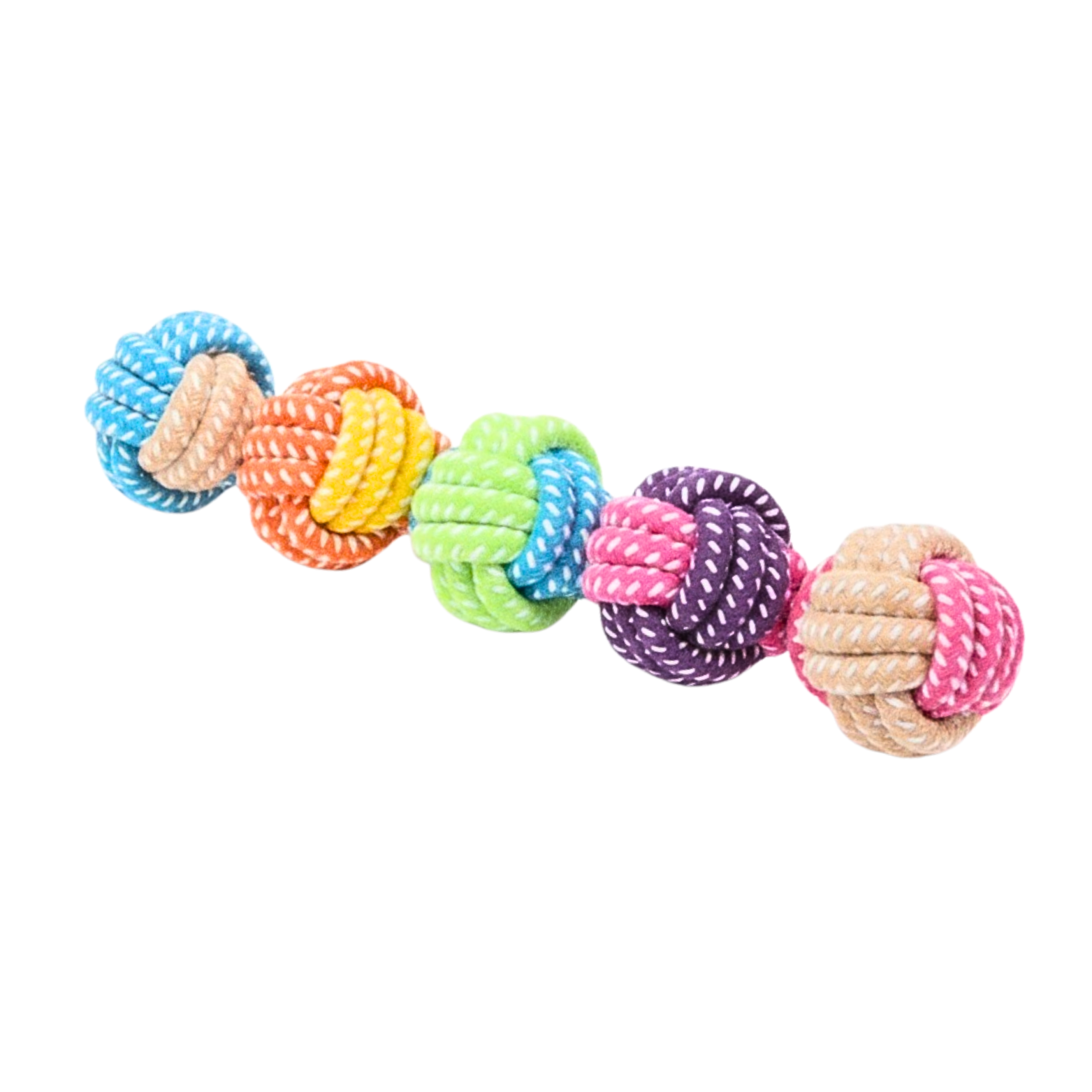 Interactive Cotton Rope Dog Toy Ball for Aggressive Chewers and Dental Care