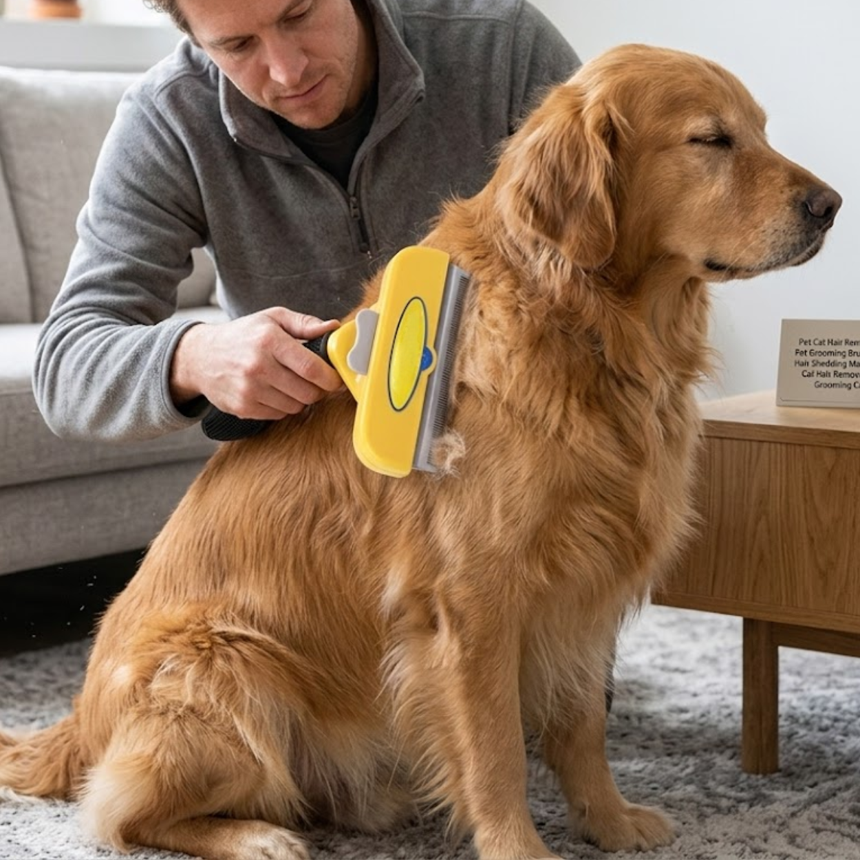 Pet Hair Shedding Brush for Cats and Dogs Professional Grooming and Massage Comb