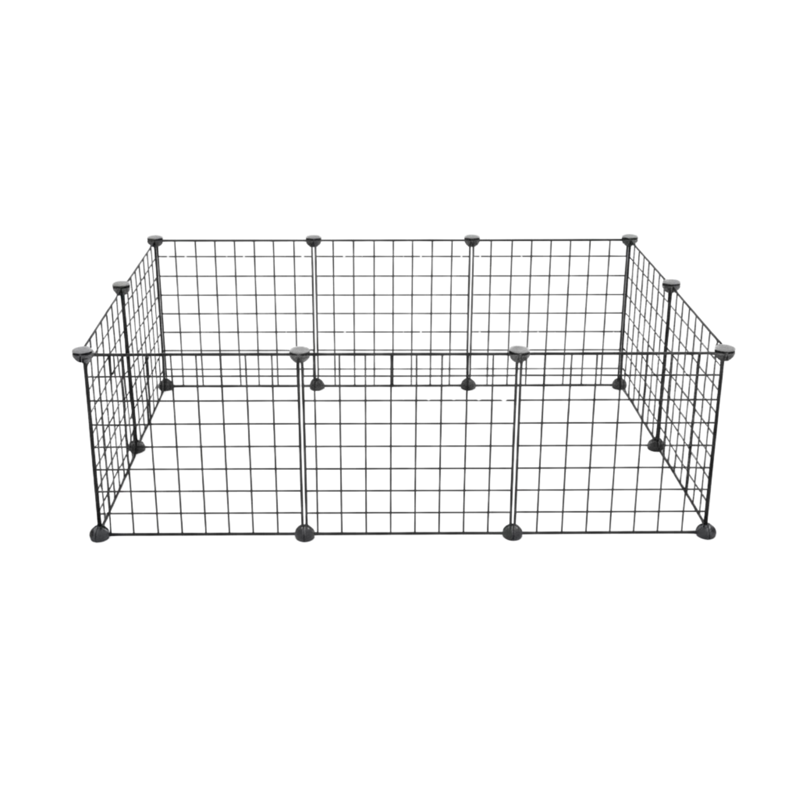 Metal Wire Dog Playpen Modular Indoor Pet Fence Panels with Door