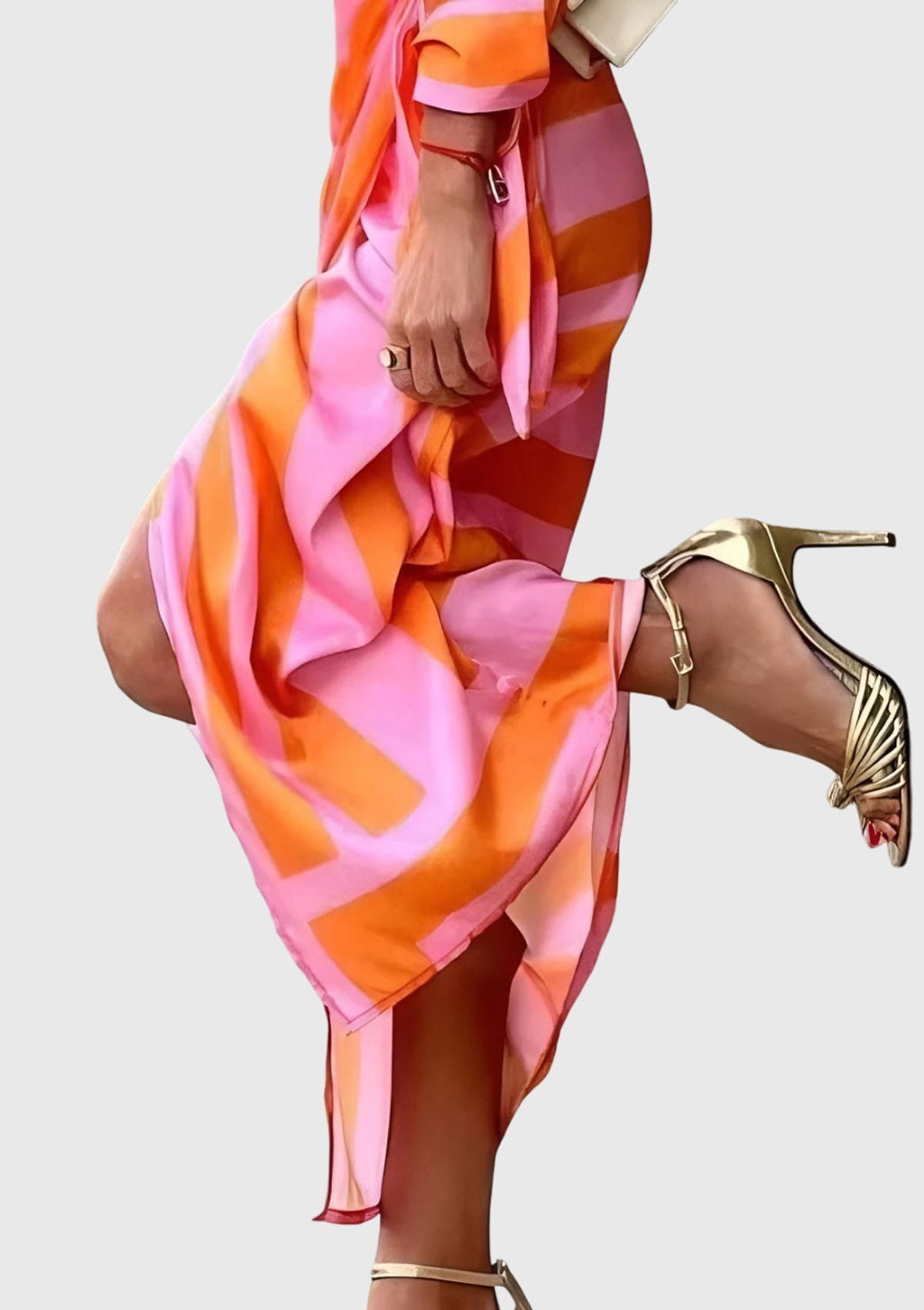 Midi wrap dress | printed collar dress for daily wear