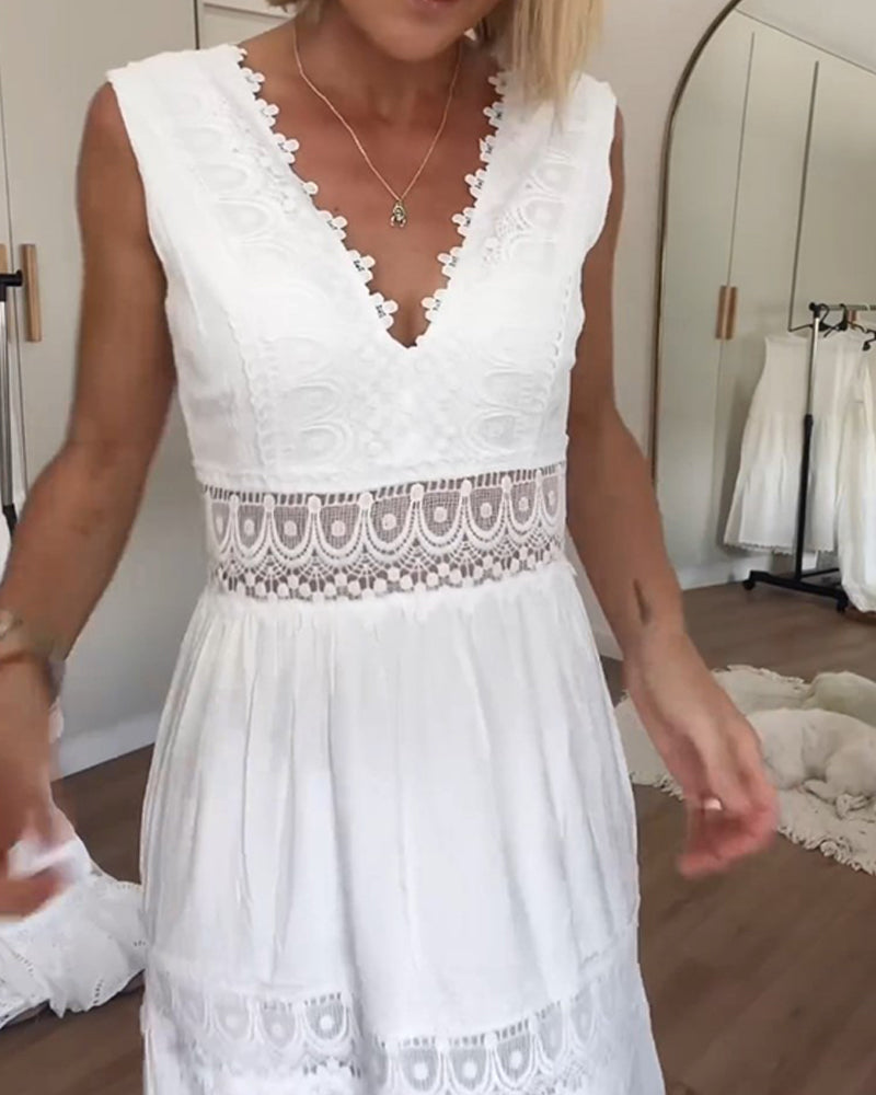 Women's Lace Midi Dress