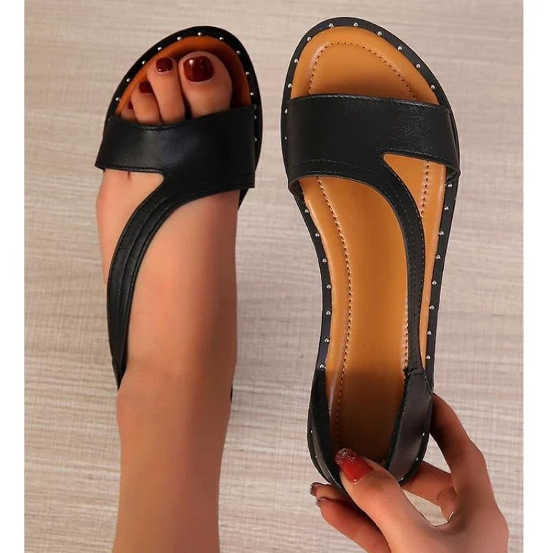 Women's summer sandals — slip-on style for casual beach outings