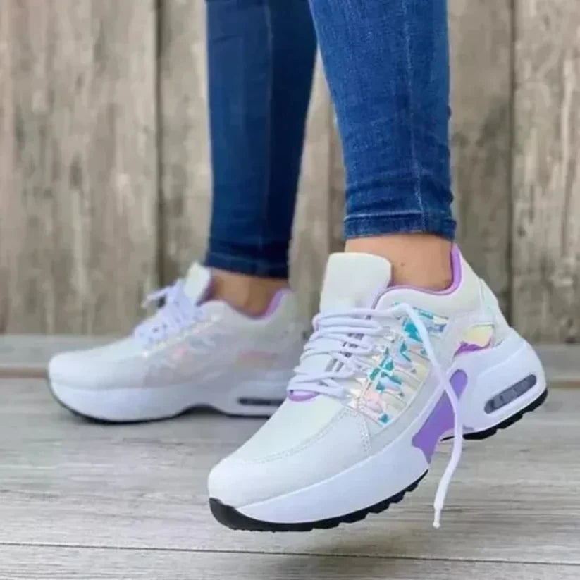 Walking shoes with cushioned insoles — slip-on style for daily comfort