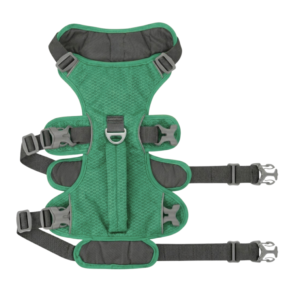Reflective Nylon Dog Harness with Padded Vest and Adjustable Lifting Handle