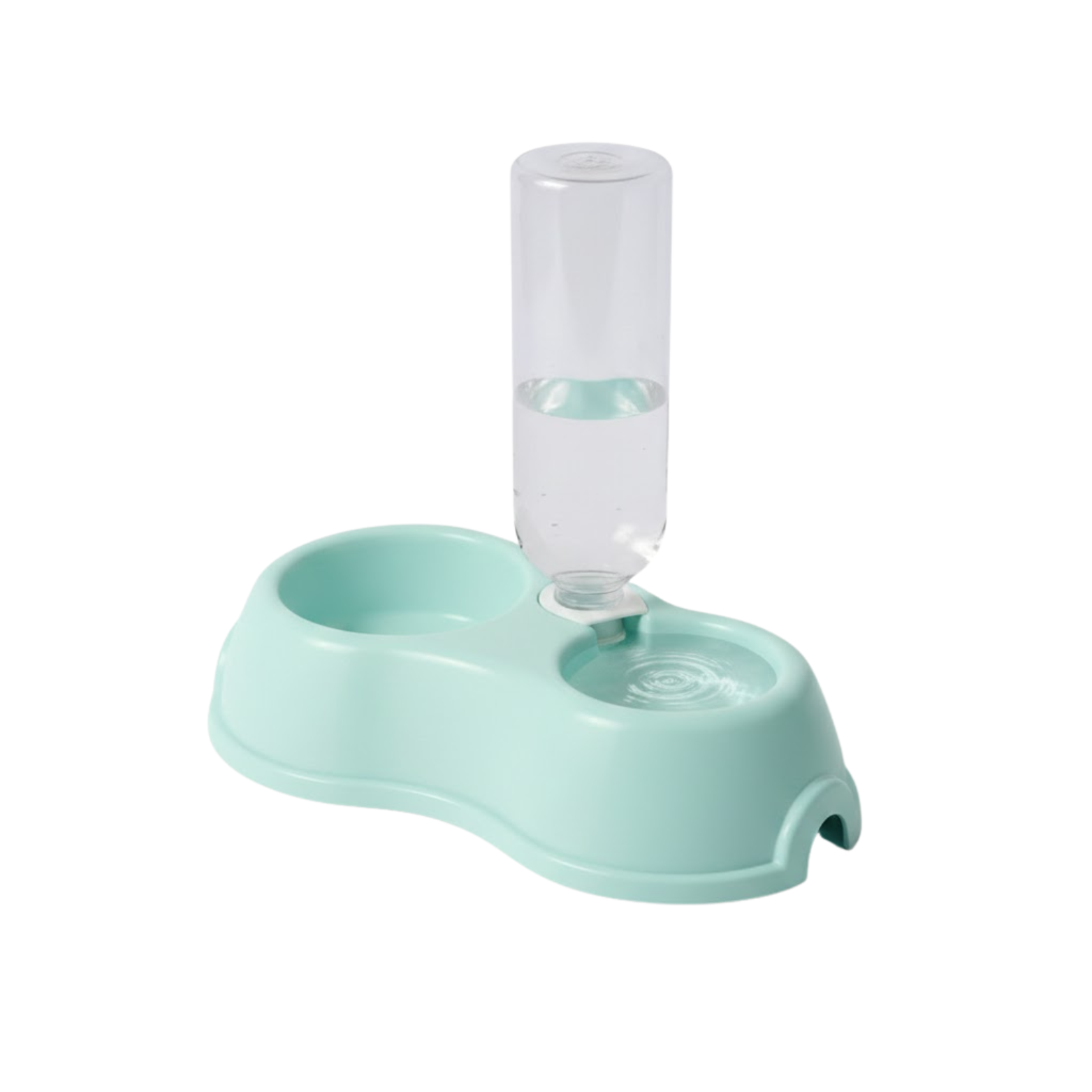 Automatic Cat Water Dispenser and Double Food Bowl Set with Raised Stand