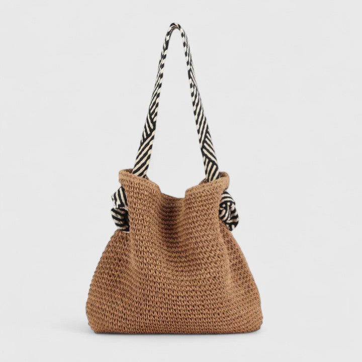 Large woven shoulder bag bohemian style