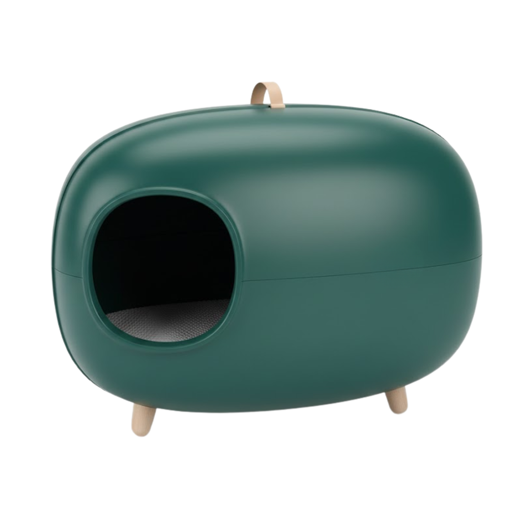 Enclosed Cat Litter Box Kitty Toilet Odor Control Privacy House