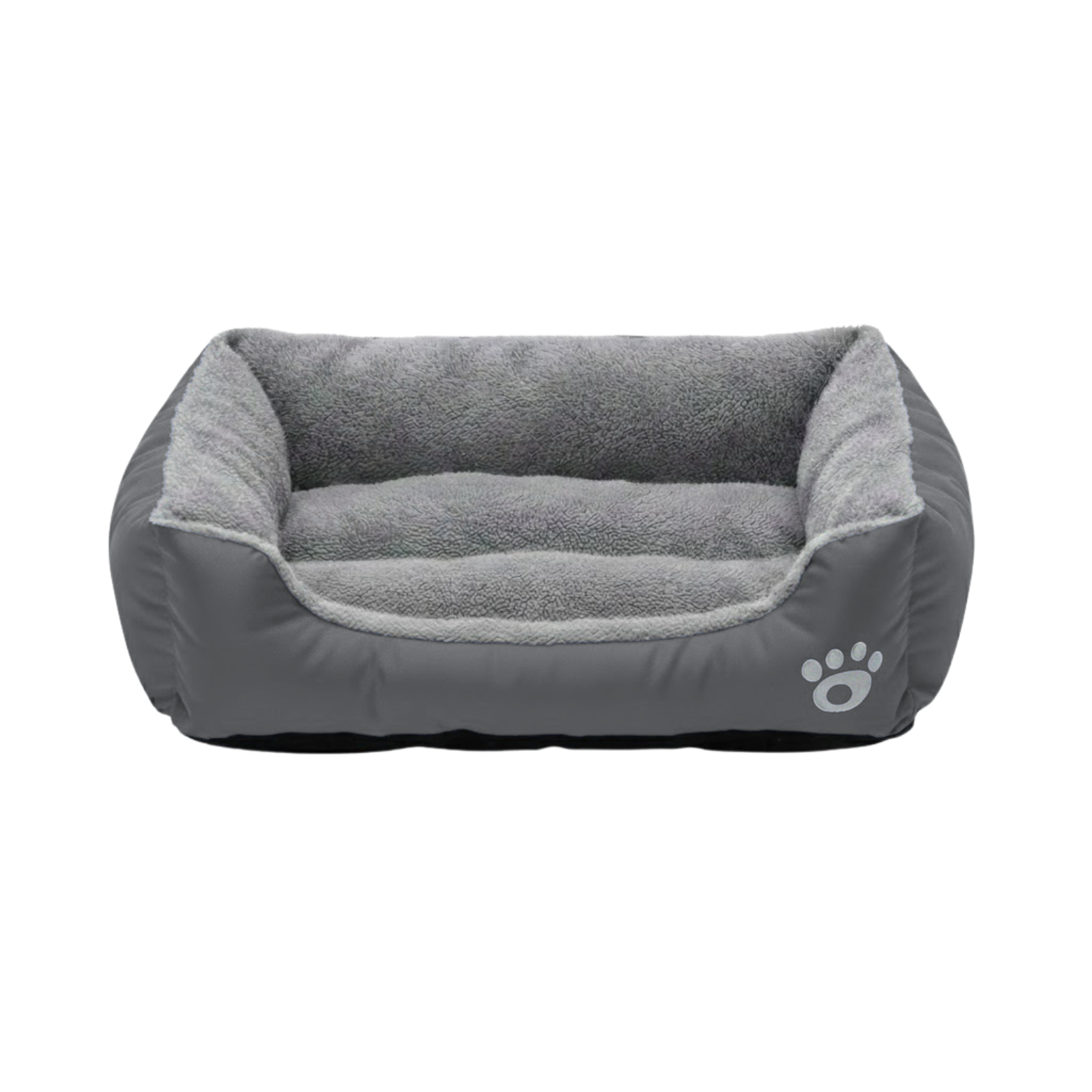 Plush Coral Fleece Dog Bed with Non-Slip Base and Breathable Sleeping Mat