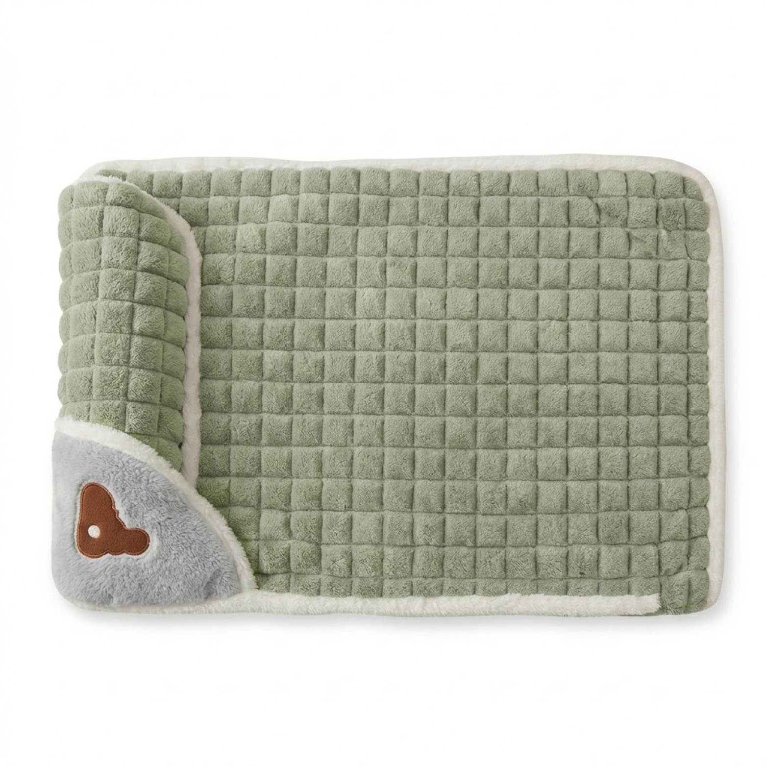 Memory Foam Dog Bed with Removable 100% Cotton Cover Machine Washable Pet Pillow Mat