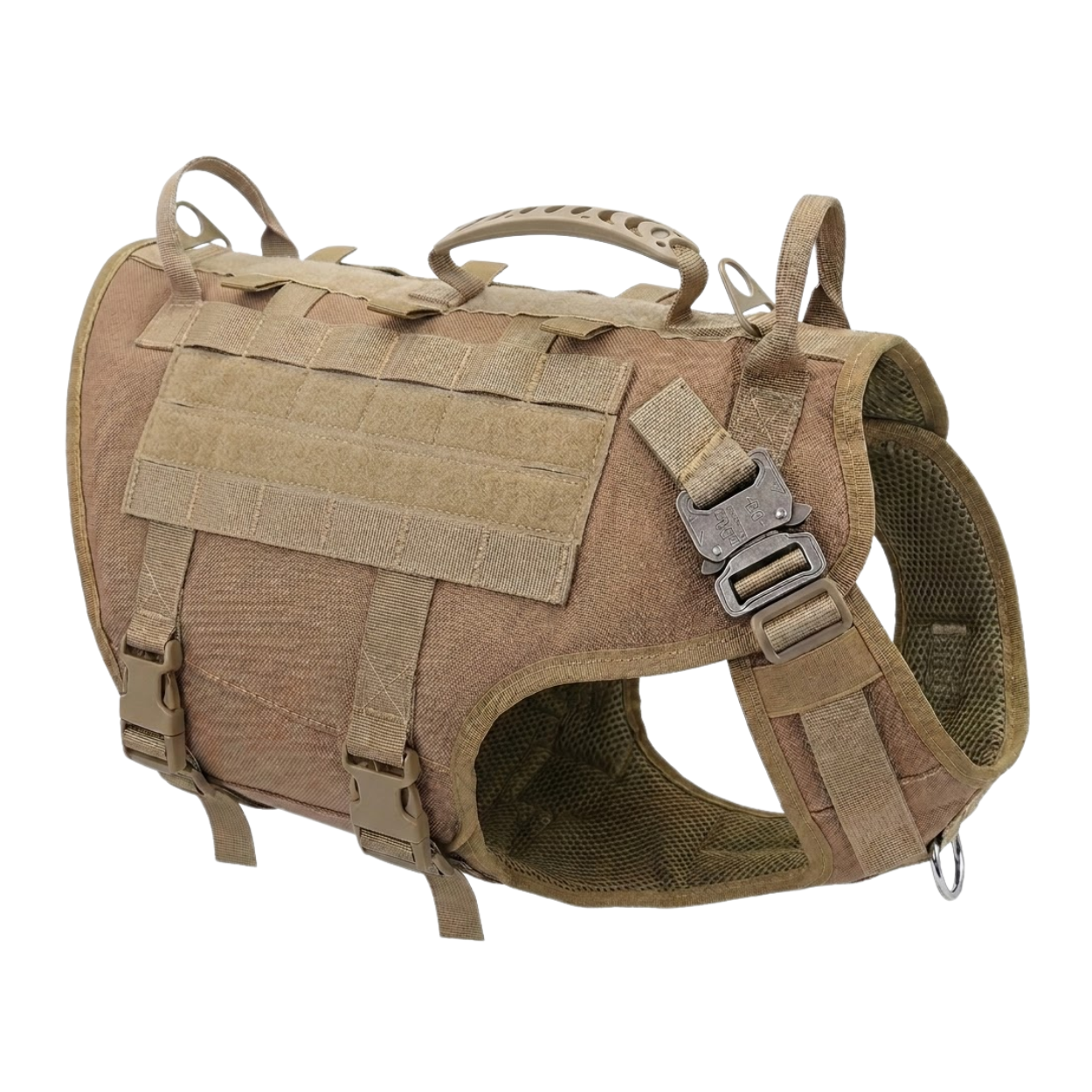 Tactical Dog Harness Military Nylon No Pull Vest With Molle Pouches and Handle
