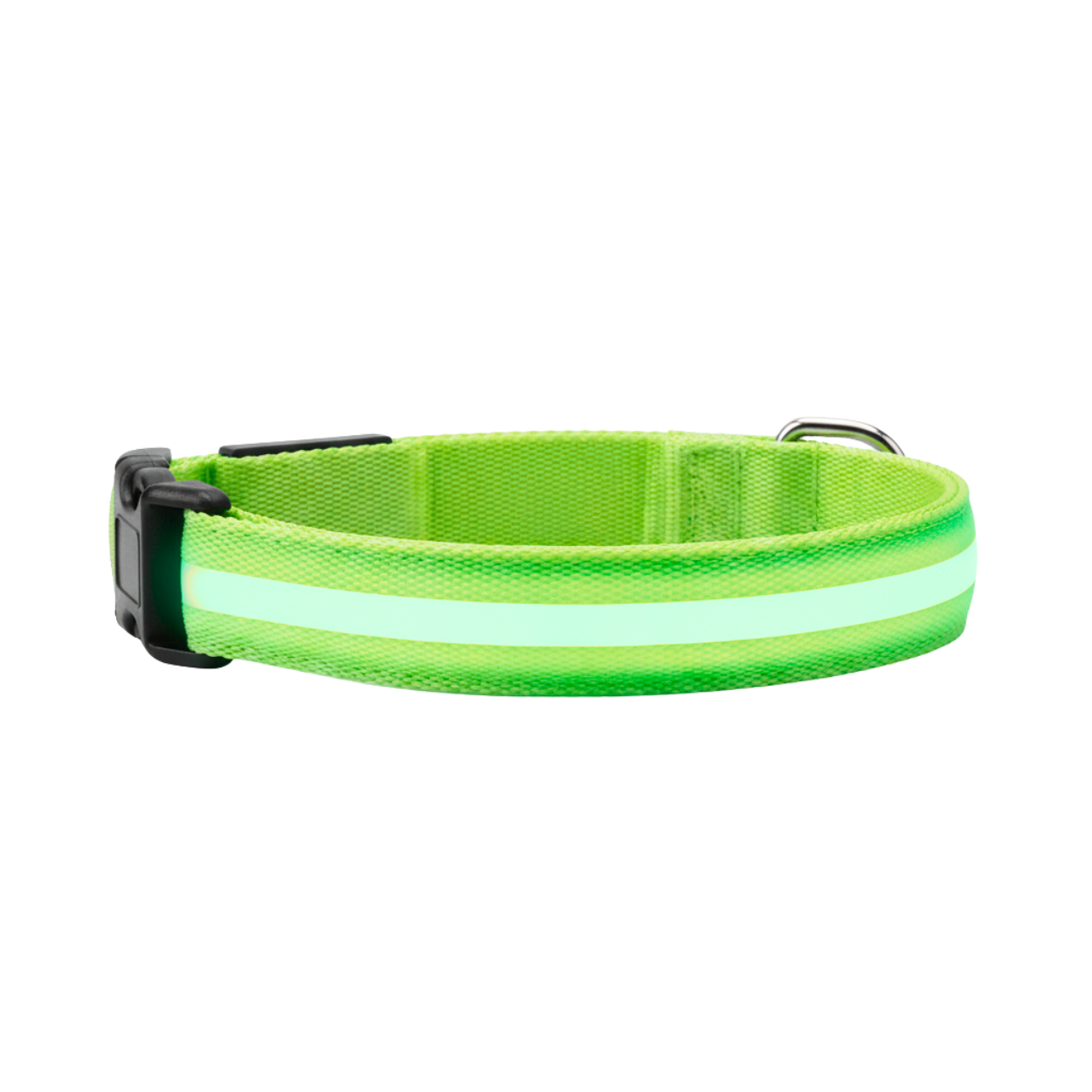 LED Glowing Dog Collar USB Rechargeable Nylon Light Up Pet Safety Harness Adjustable