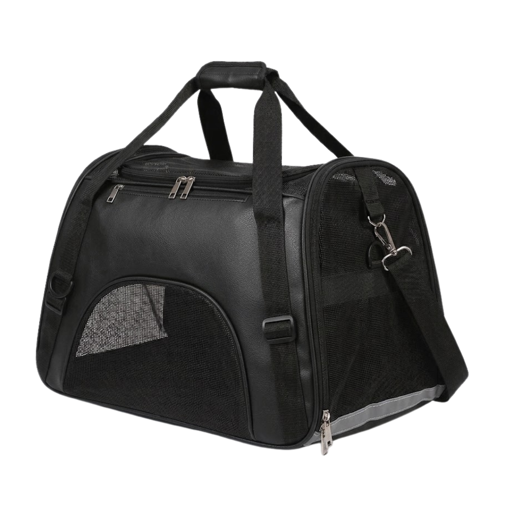 Breathable Mesh Pet Carrier Bag for Cats and Small Dogs with Shoulder Strap