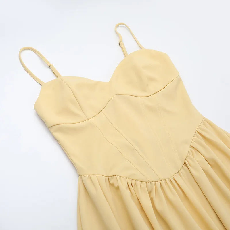 Women's midi dress - structured corset bodice smart evening events