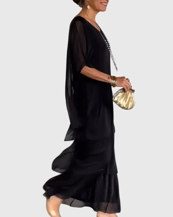 Women’s long dress — relaxed fit button up | wedding formal events